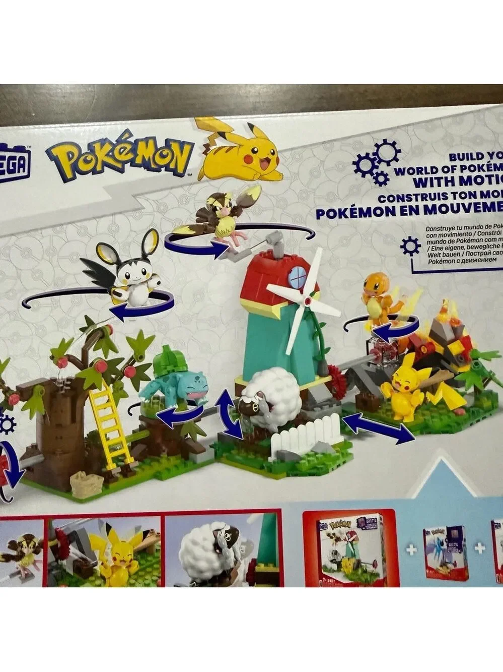 MEGA NEW Pokemon Countryside Windmill 240 Piece Building Block Set